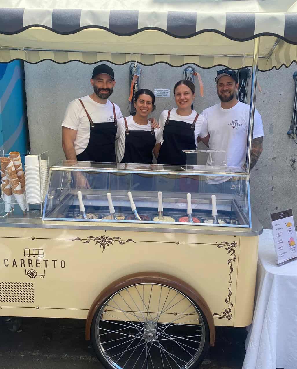 Carretto team at Inner North Brewery, Brunswick