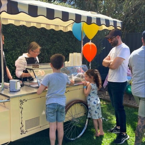 gelato cart at kids birthday, Tullamarine