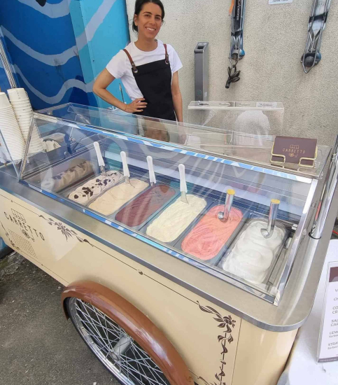 gelato cart at inner north brewery in Brunswick